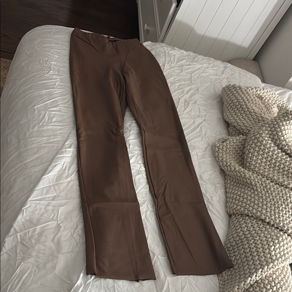 Brown Leather Pants